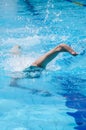 Disabled swimmer Royalty Free Stock Photo