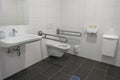 Disabled toilet in a public building in Hamburg, Germany, Europe Royalty Free Stock Photo
