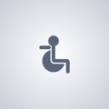 Disabled, vector best flat icon Royalty Free Stock Photo
