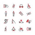 Disabled vector icons