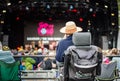 Disabled viewing platform at Womad