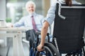 Disabled woman having a business meeting