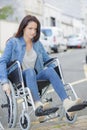 disabled woman in wheelchair