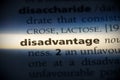 Disadvantage