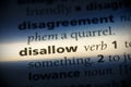 Disallow