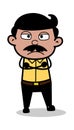 Disappoint - Indian Cartoon Man Father Vector Illustration
