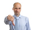 Disappointed businessman showing thumb down sign Royalty Free Stock Photo