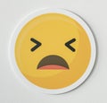 Disappointed emoticon emoji face icon