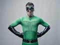 Disappointed funny superhero