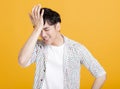 Disappointed and  stressed young man Royalty Free Stock Photo