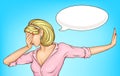 Disappointed woman making facepalm cartoon vector