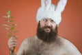 Disapproving Bunny Man Royalty Free Stock Photo