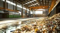 Disarrayed Train Track Overflowing With Bottles and Cans