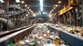 Disarrayed Train Track Overflowing With Bottles and Cans