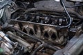 Disassembled Car engine detail 2 Royalty Free Stock Photo