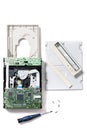 Disassembled dvd-rom drive Royalty Free Stock Photo