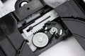 Disassembled dvd rom mechanics Royalty Free Stock Photo