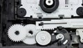 Disassembled dvd rom mechanics Royalty Free Stock Photo