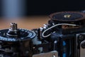 Disassembled film camera Royalty Free Stock Photo