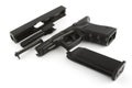 Disassembled firearm Royalty Free Stock Photo