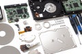 Disassembled hdd drive Royalty Free Stock Photo