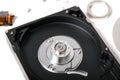 Disassembled hdd drive Royalty Free Stock Photo