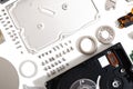 Disassembled hdd drive Royalty Free Stock Photo