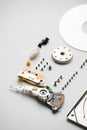 Disassembled laptop hard drive Royalty Free Stock Photo