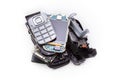 Disassembled mobile phone Royalty Free Stock Photo