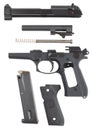 Disassembled pistol Royalty Free Stock Photo