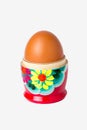 Disassembled Matryoshka with egg Royalty Free Stock Photo