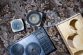 Disassembled speaker case 15as-208. Repair speakers. Column speaker 15AS-208. Vintage Soviet bookshelf acoustics