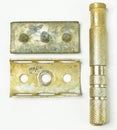 Disassembled Vintage safety razor Royalty Free Stock Photo