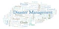 Disaster Management word cloud, made with text only.