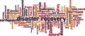 Disaster recovery word cloud Royalty Free Stock Photo