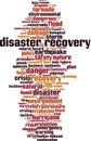 Disaster recovery word cloud