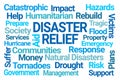 Disaster Relief Word Cloud Royalty Free Stock Photo