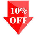 Disc 10 Percent Royalty Free Stock Photo