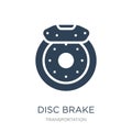 disc brake icon in trendy design style. disc brake icon isolated on white background. disc brake vector icon simple and modern Royalty Free Stock Photo