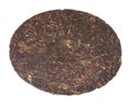 Disc of chinese puer tea Royalty Free Stock Photo