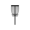 Disc golf basket icon Royalty Free Stock Photo