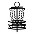 Disc golf frisbee vector eps Hand drawn, Vector, Eps, Logo, Icon, crafteroks, silhouette Illustration for different uses Royalty Free Stock Photo