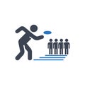 Disc Golf Icon Royalty Free Stock Photo