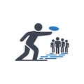 Disc Golf Icon Royalty Free Stock Photo