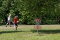 Disc golf. Royalty Free Stock Photo