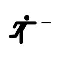 Disc golf player icon