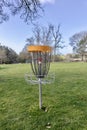 Disc Golf Target in a park Royalty Free Stock Photo