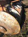 Disc Harrow Close-Up of Discs Royalty Free Stock Photo