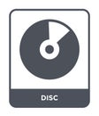 disc icon in trendy design style. disc icon isolated on white background. disc vector icon simple and modern flat symbol for web Royalty Free Stock Photo