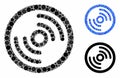 Disc Mosaic Icon of Circles